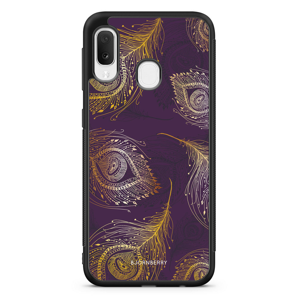 Samsung Galaxy A20e Case - Peacock Feathers