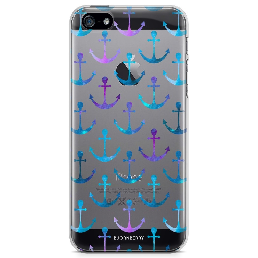 iPhone 5/5S/SE (2016) TPU Case - Anchor Pattern