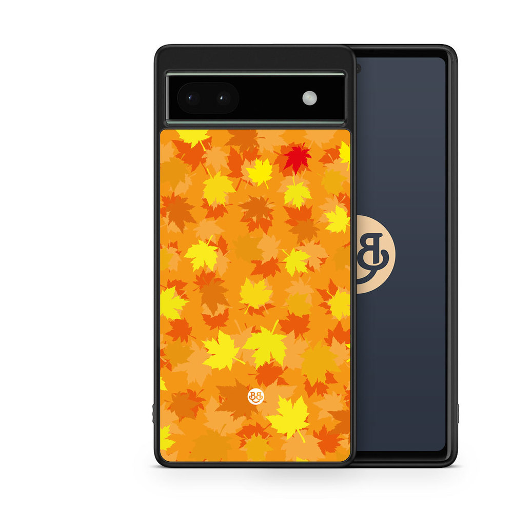 Google Pixel 6a Case - Orange leaves