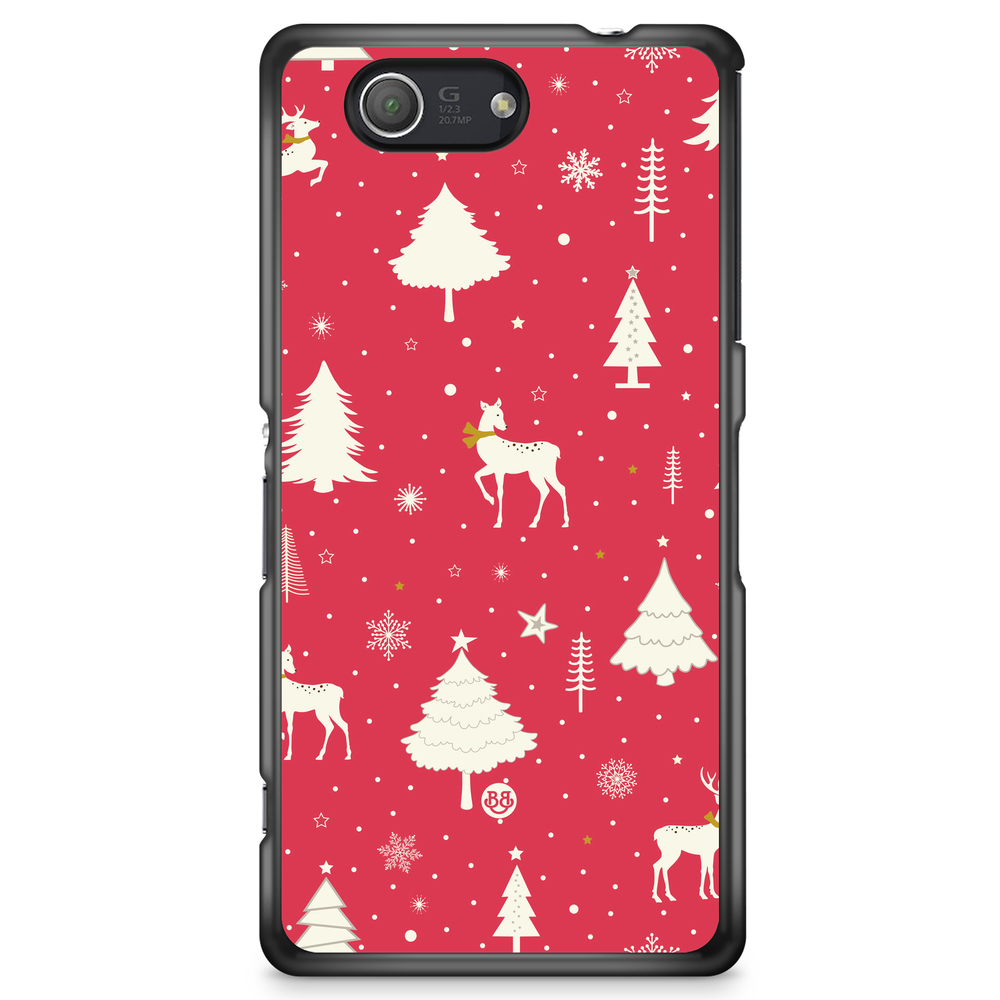 Sony Xperia Z3 Compact Case - Red Christmas