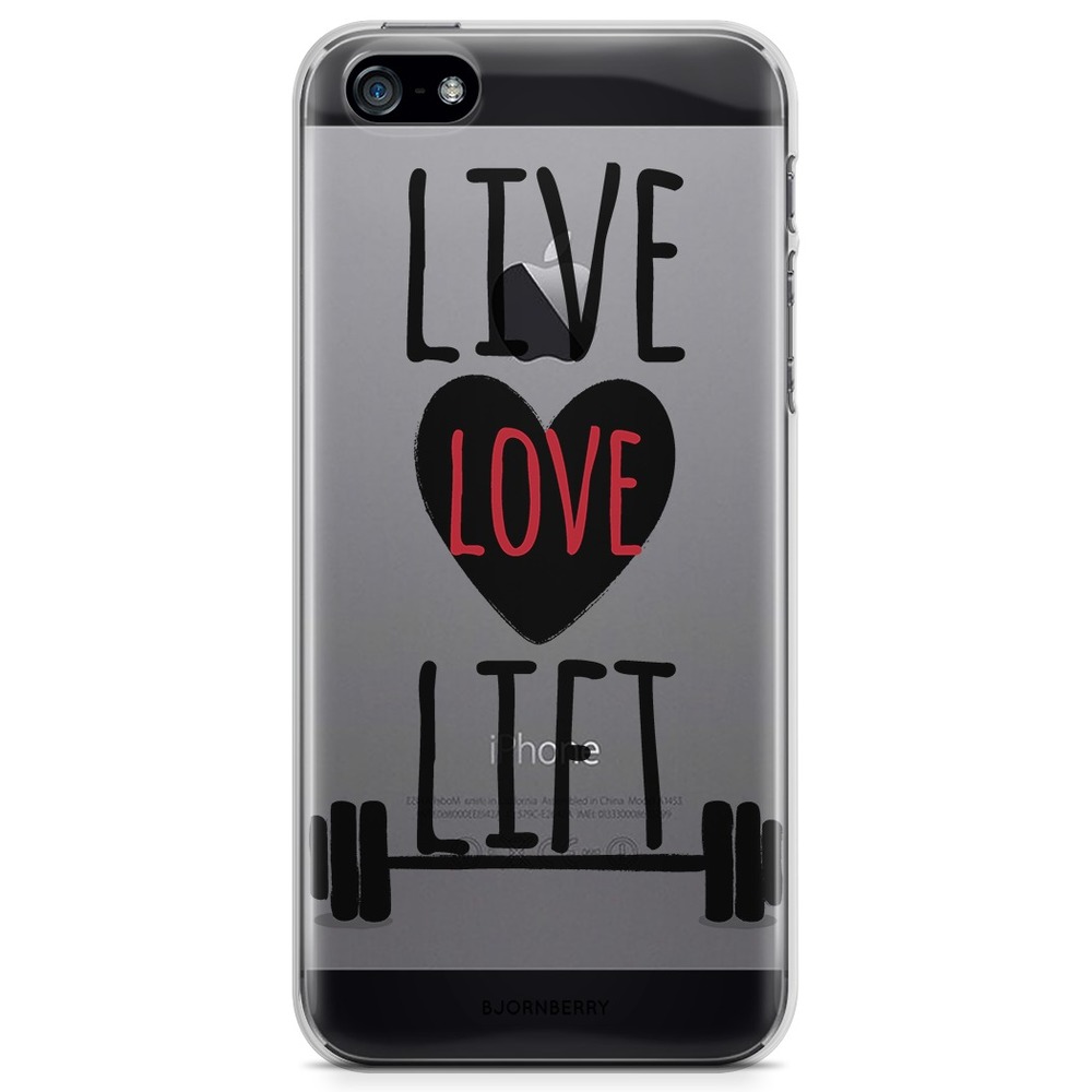 iPhone 5/5S/SE (2016) TPU Skal - Live Love Lift