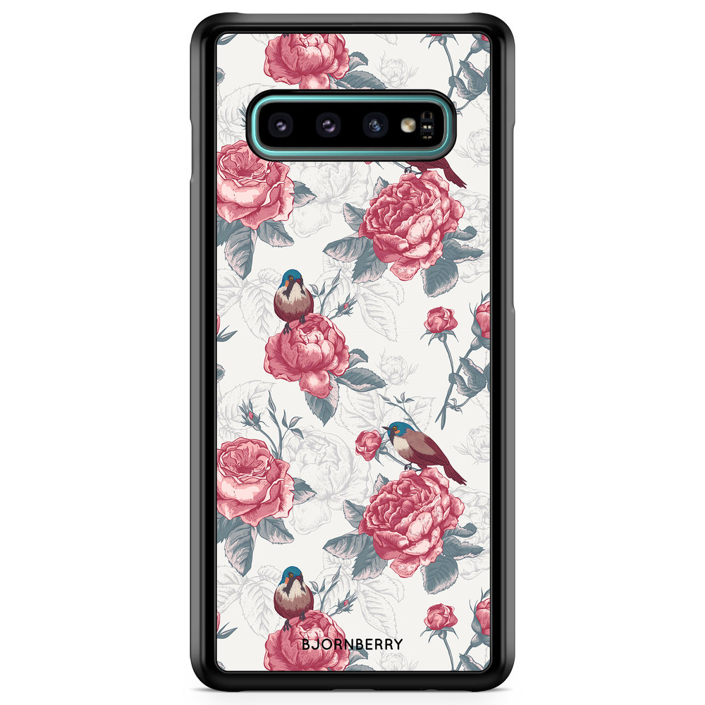 Samsung Galaxy S10 Case - Roses and Birds