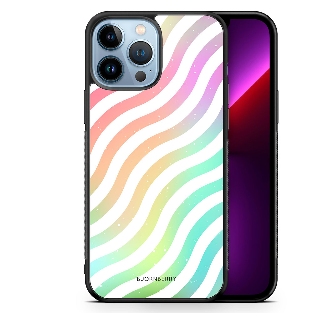iPhone 13 Pro Max Case - Wavy Rainbow