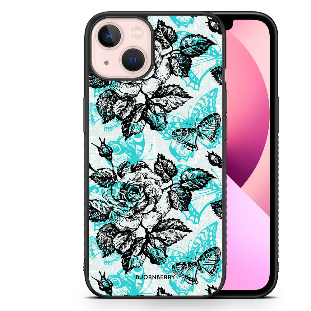 iPhone 13 Case - Roses & Butterflies