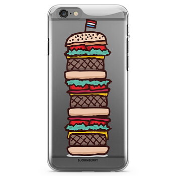 iPhone 6 Plus/6s Plus TPU Skal - Hamburgare
