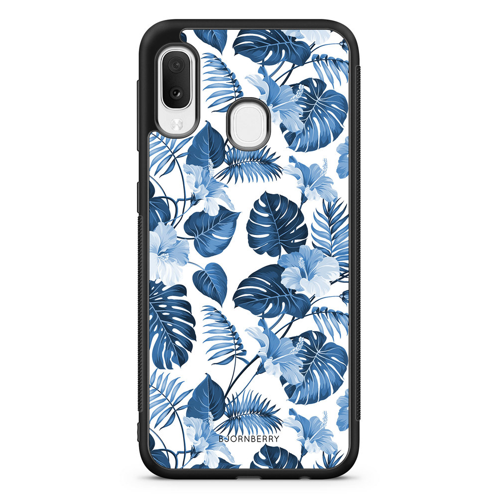 Samsung Galaxy A20e Case - Blue Flowers