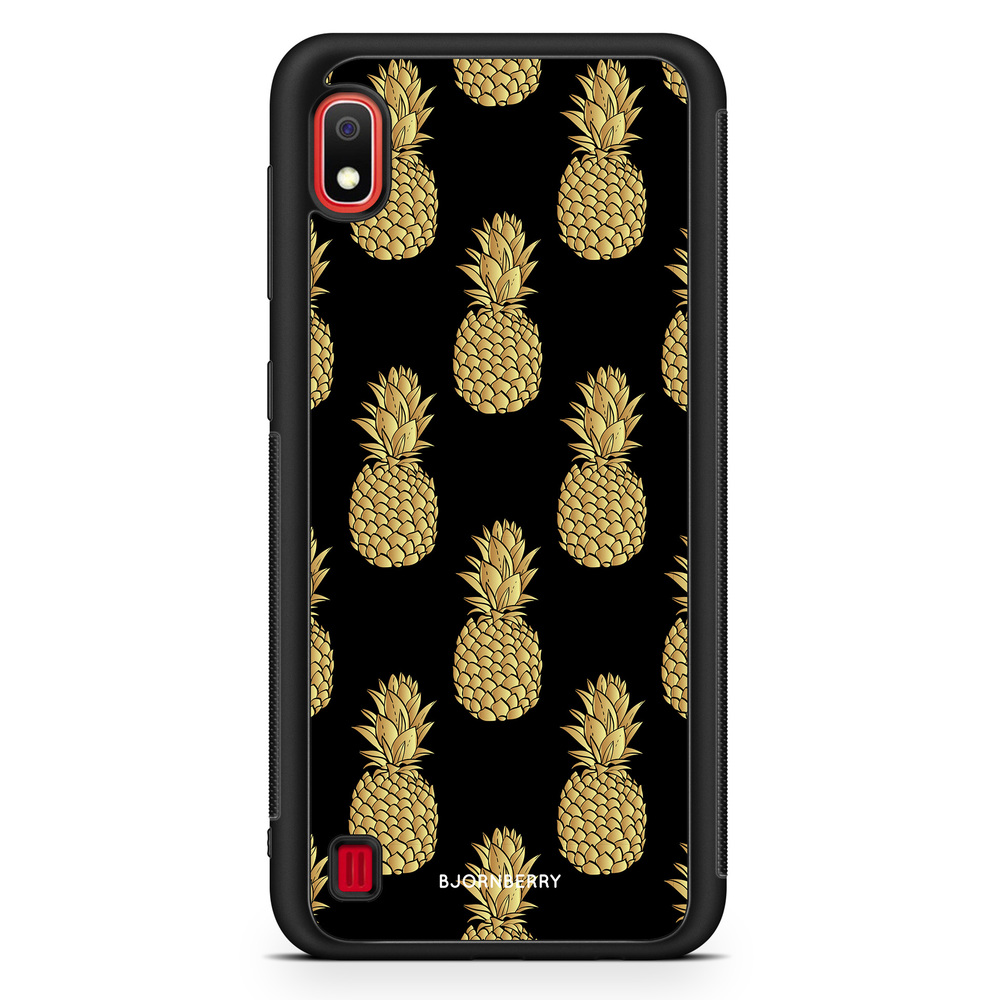 Samsung Galaxy A10 Case - Gold Pineapples