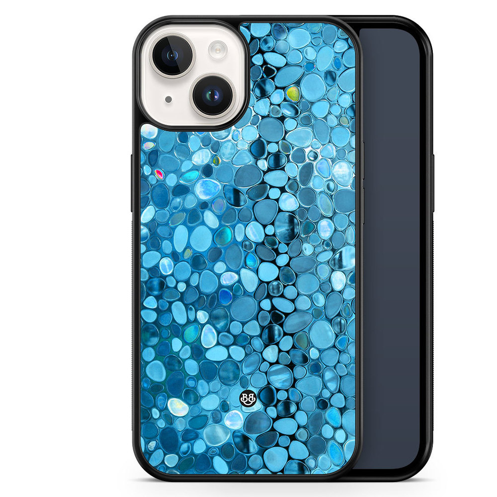 iPhone 14 Case - Stained Glass Blue