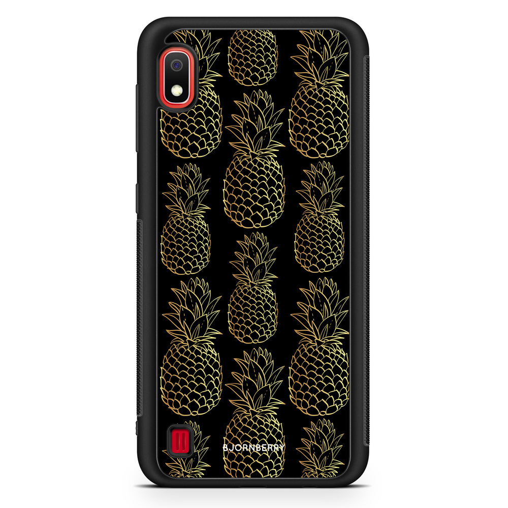 Samsung Galaxy A10 Case - Gold Pineapples