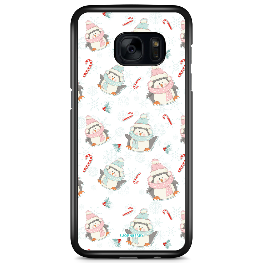 Samsung Galaxy S7 Case - Christmas Penguins
