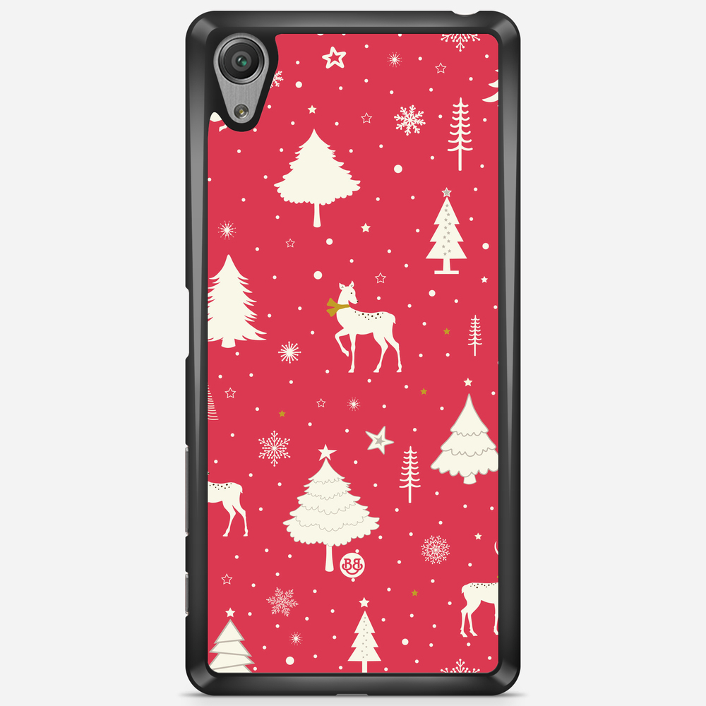 Sony Xperia X Performance Case - Red Christmas