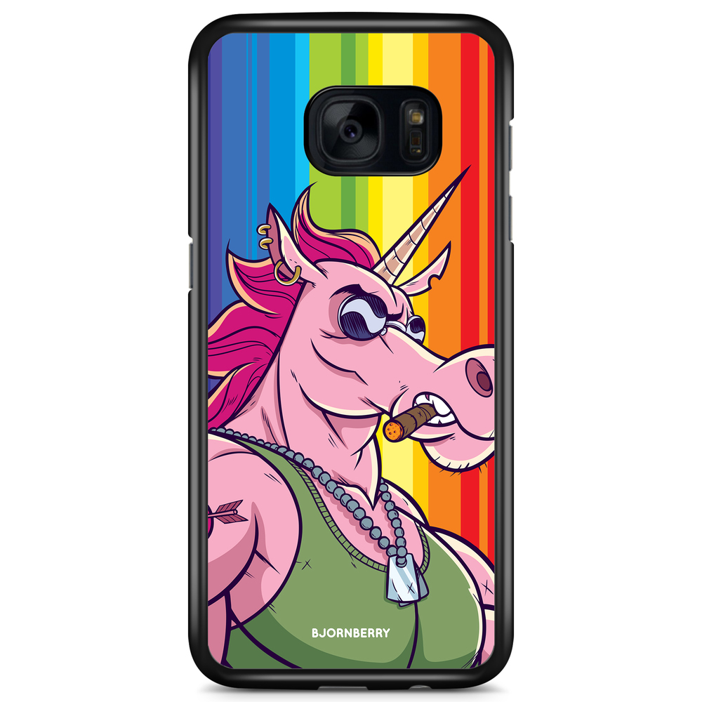 Samsung Galaxy S7 Edge Case - Muscle Unicorn
