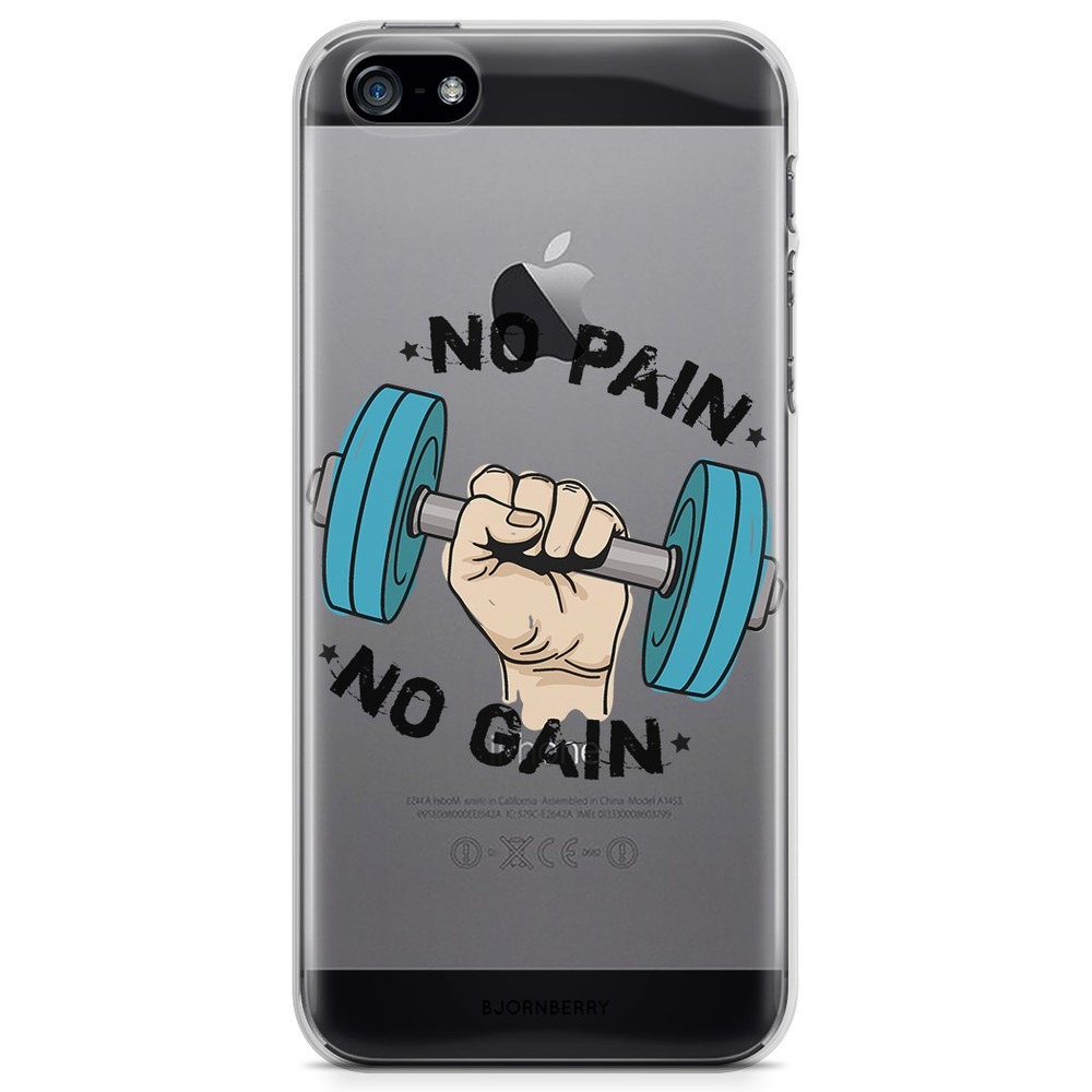iPhone 5/5S/SE (2016) TPU Case - No pain no gain
