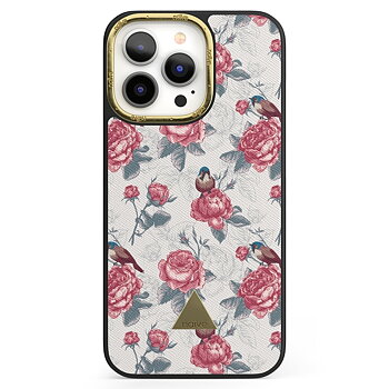 Naive iPhone 13 Pro Skal - Roses & Birds