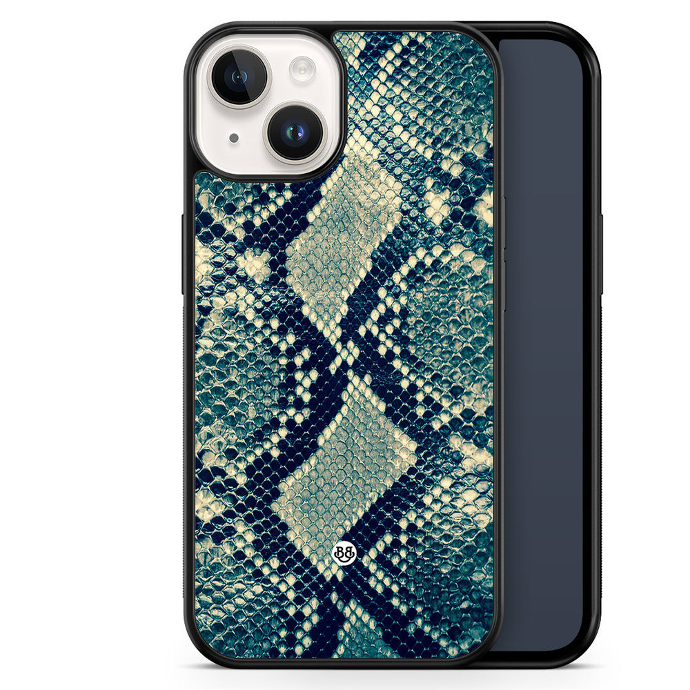 iPhone 14 Case - Blue Snakeskin