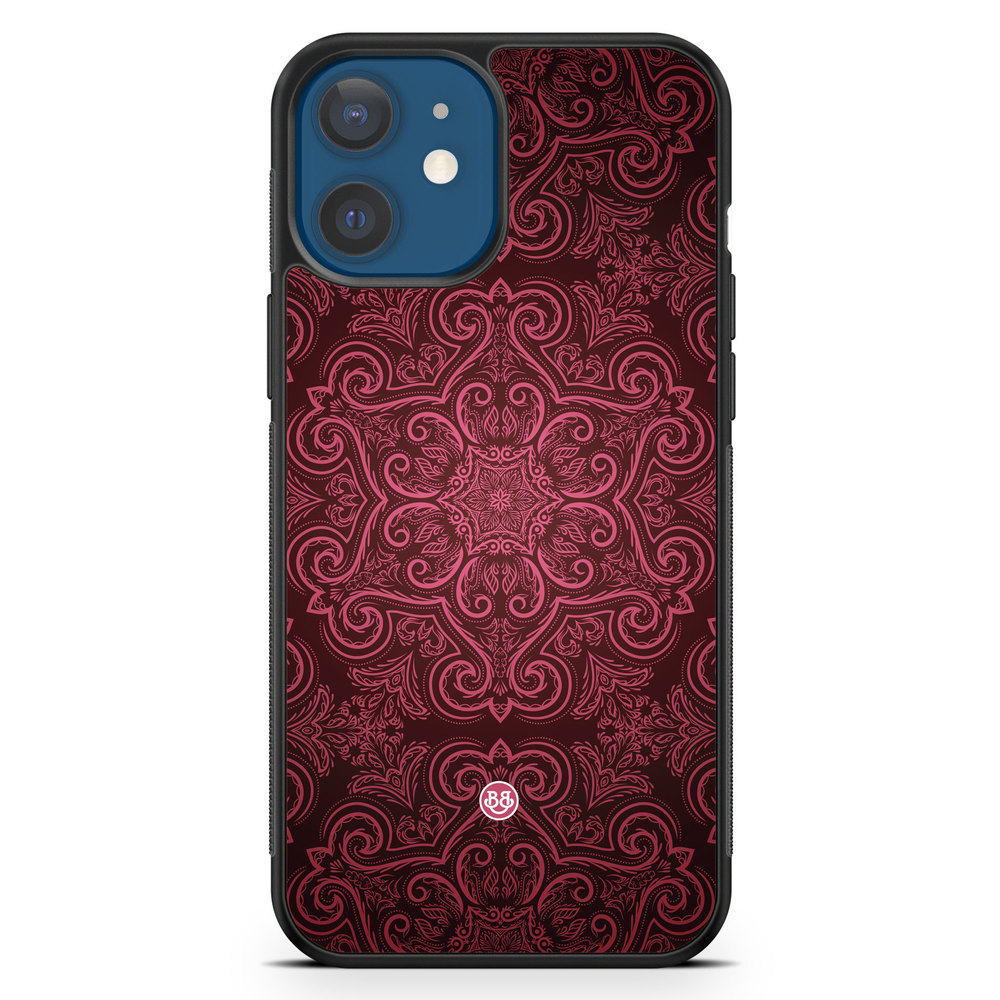 iPhone 12 Case - Red Retro Pattern