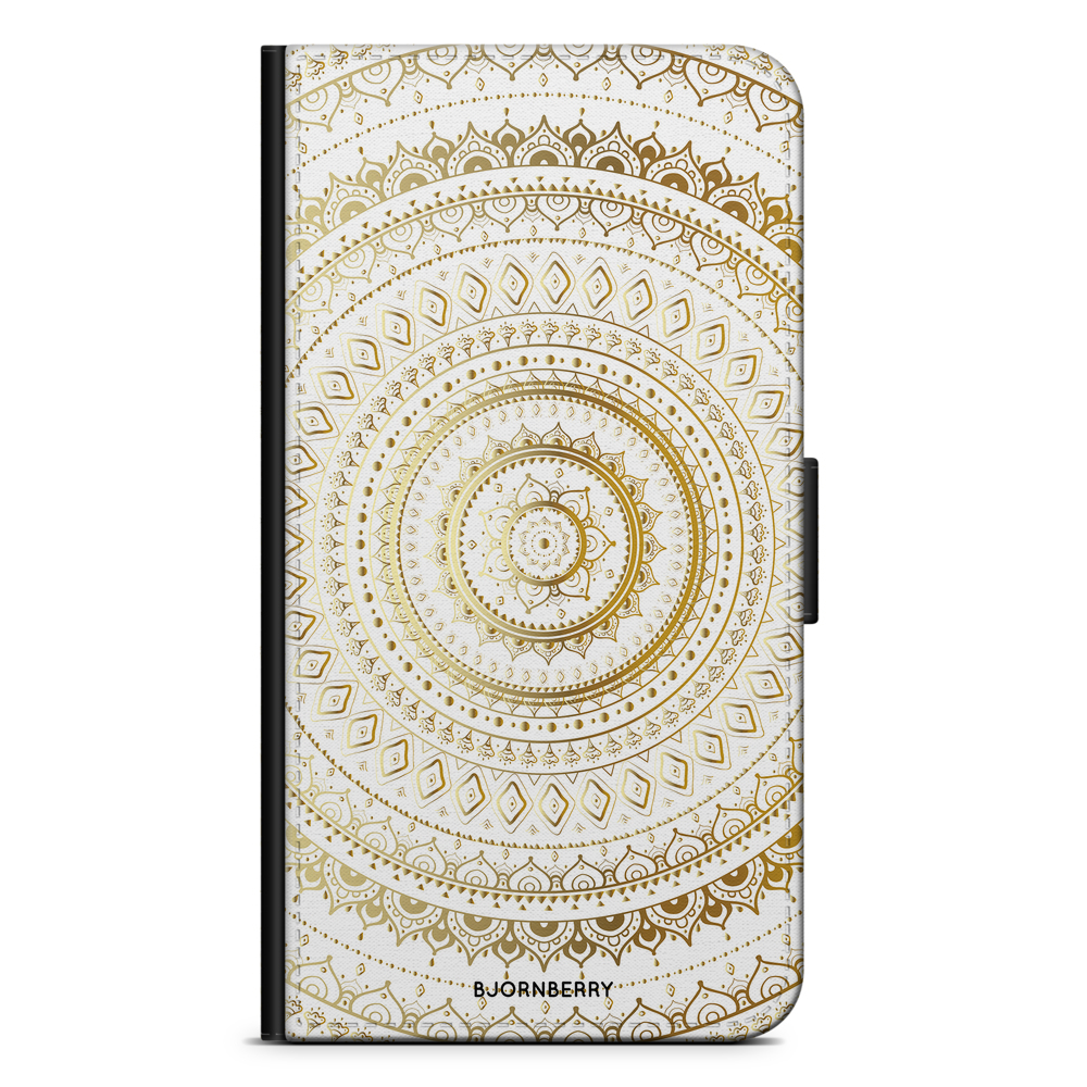 Sony Xperia 10 Plånboksfodral - Guld Mandala