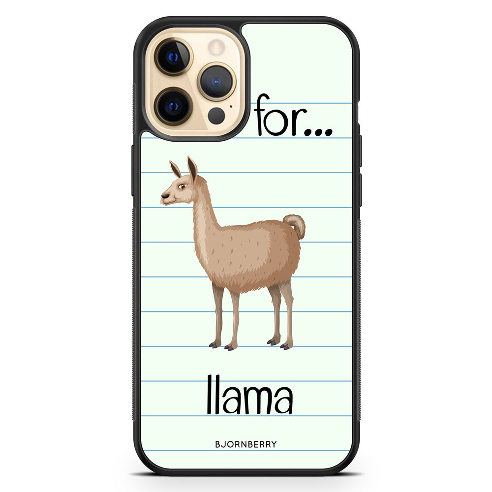iPhone 12 Pro Max Case - L Is For Llama