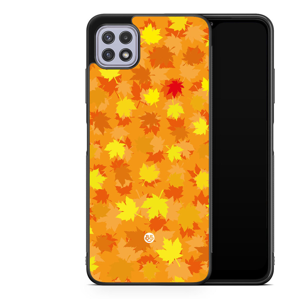 Samsung Galaxy A22 4G Case - Orange leaves