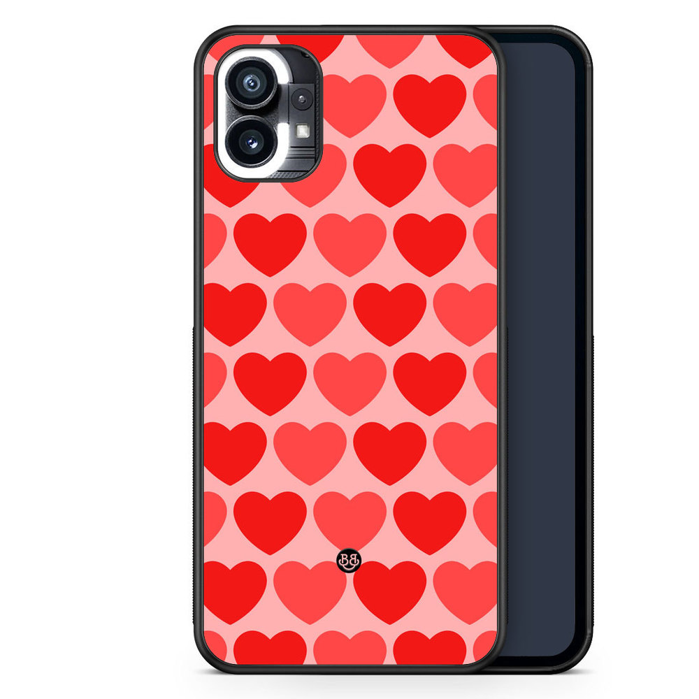 Nothing Phone (1) Case - Red Hearts