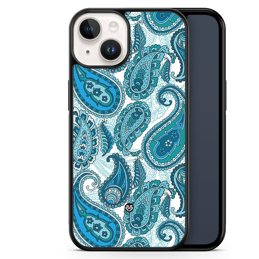 iPhone 14 Case - Blue Paisley