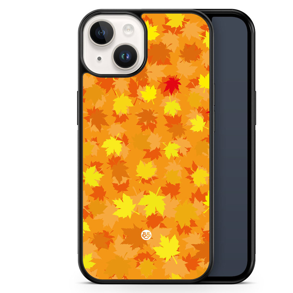 iPhone 14 Case - Orange leaves
