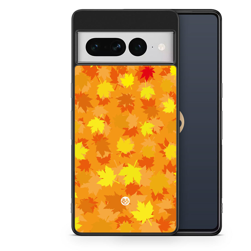 Google Pixel 7 Pro Case - Orange leaves