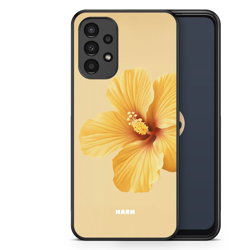 Samsung Galaxy A13 Case - Hibiscus Era - Lemon