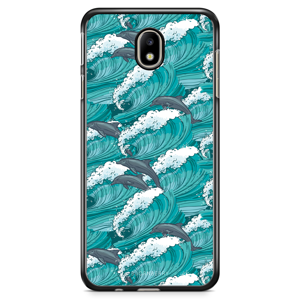 Samsung Galaxy J3 (2017) Case - Waves And Dolphins