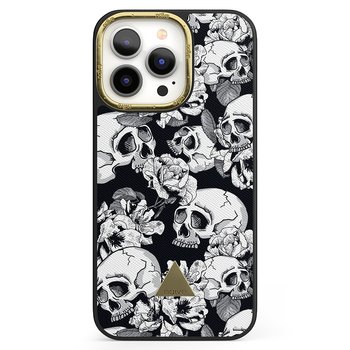 Naive iPhone 13 Pro Skal - Skulls & Roses