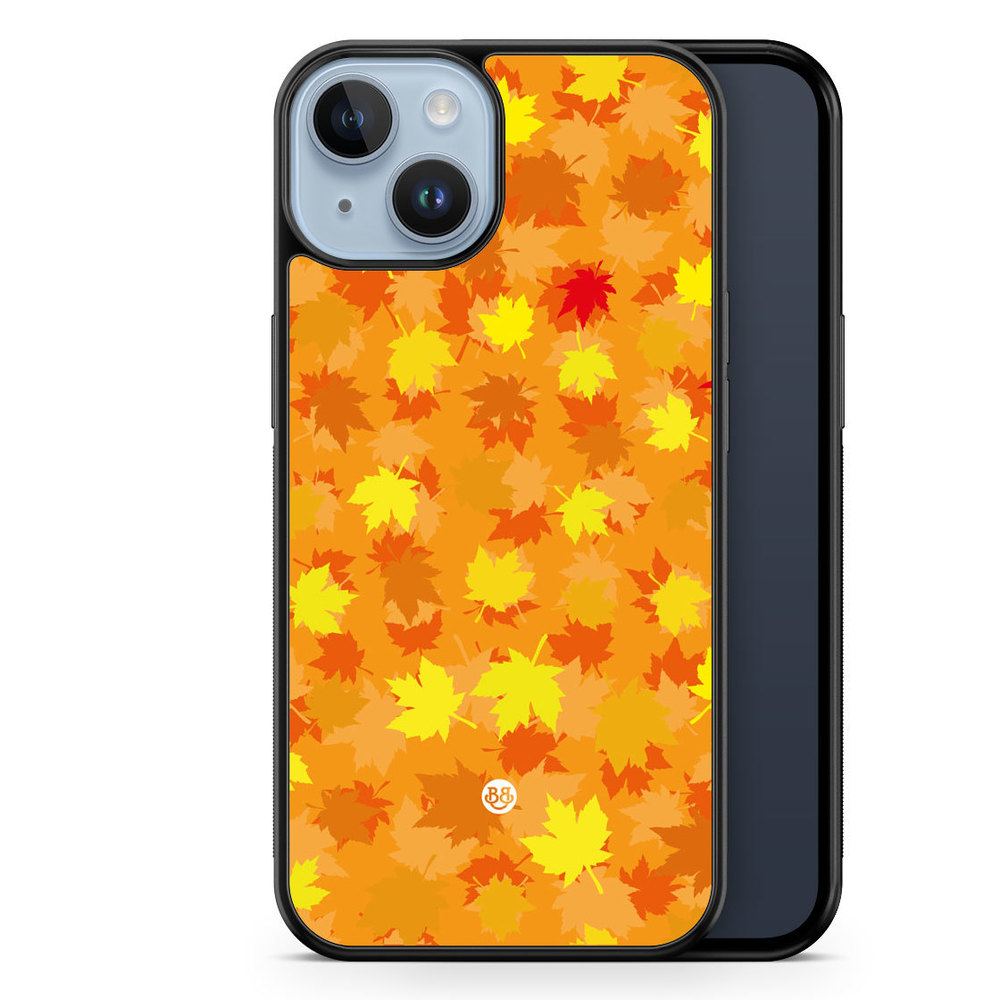 iPhone 14 Plus Case - Orange leaves