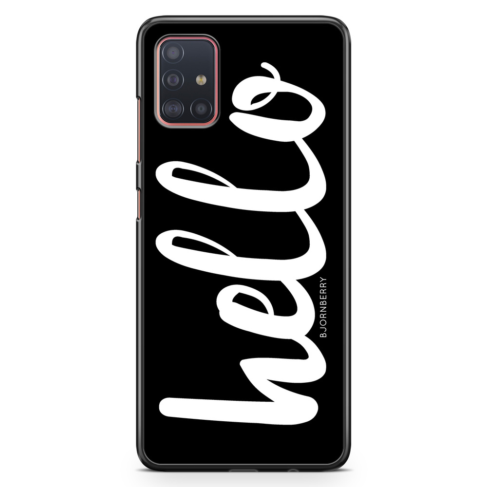 Samsung Galaxy A51 Case - Hello White