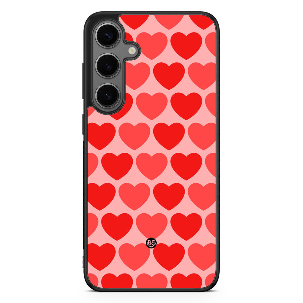 Samsung Galaxy S24 Plus Case - Red Hearts