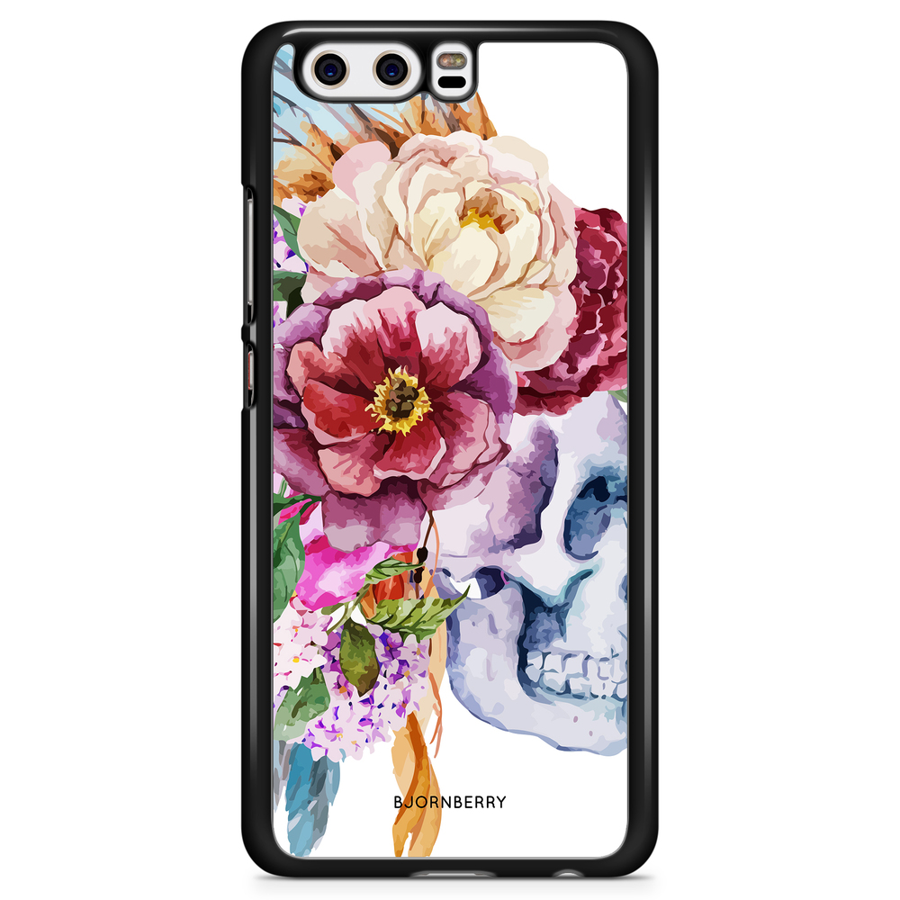 Huawei P10 Case - Skull & Flowers