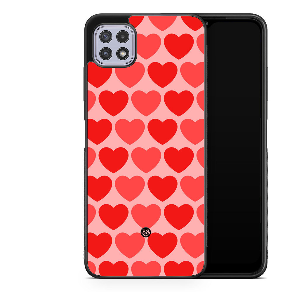 Samsung Galaxy A22 4G Case - Red Hearts
