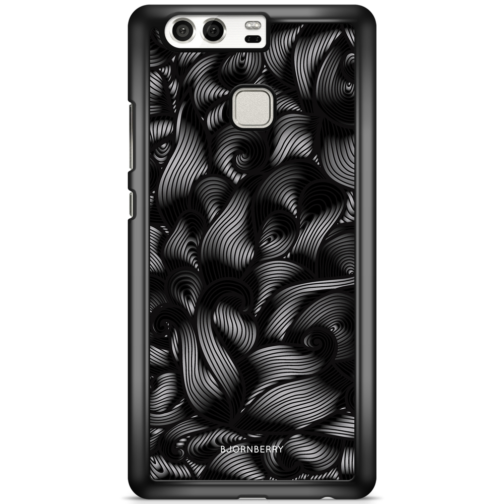 Huawei P9 Plus Case - Black Waves