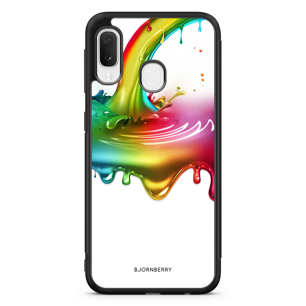 Samsung Galaxy A20e Case - Rainbow Splash