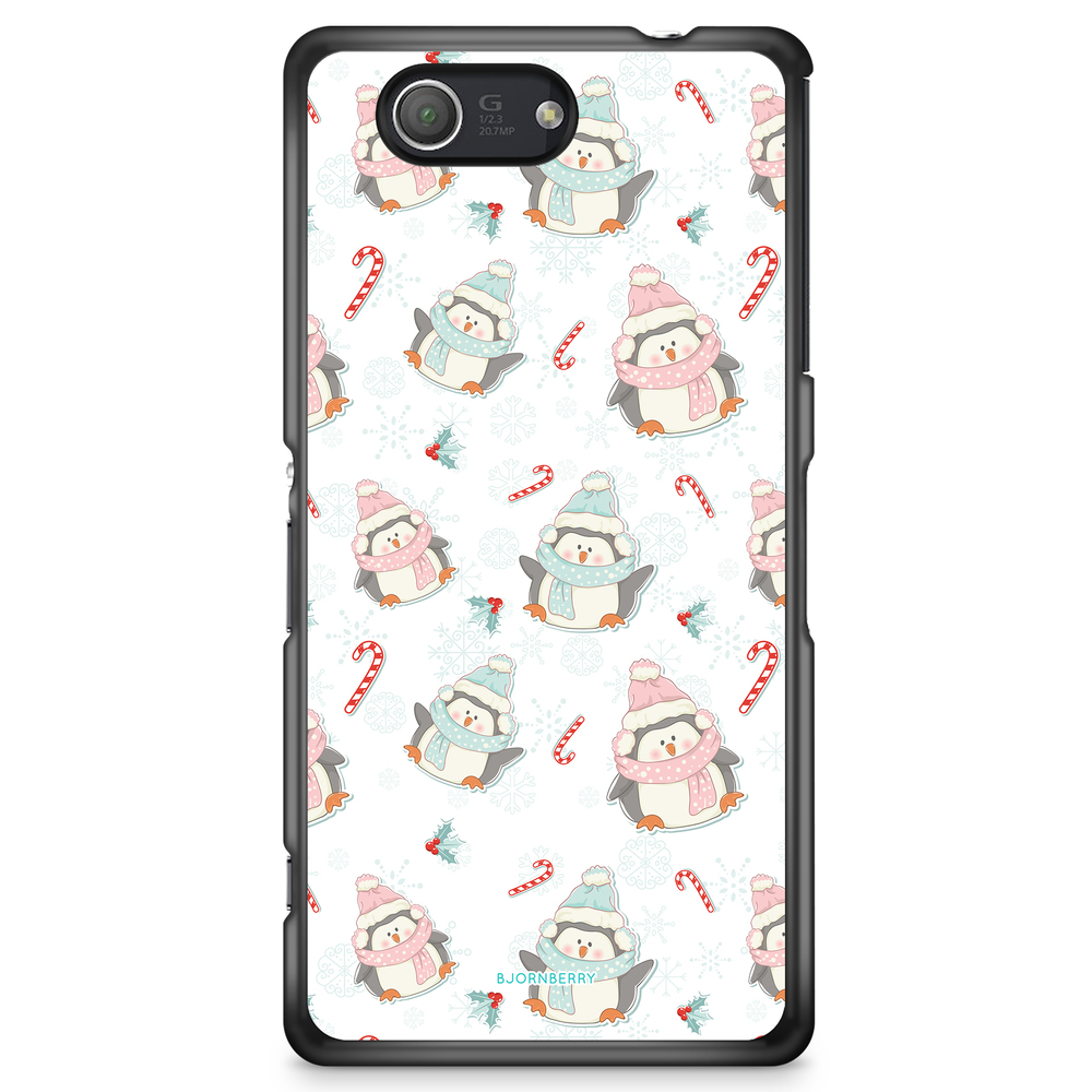 Sony Xperia Z3 Compact Case - Christmas Penguins