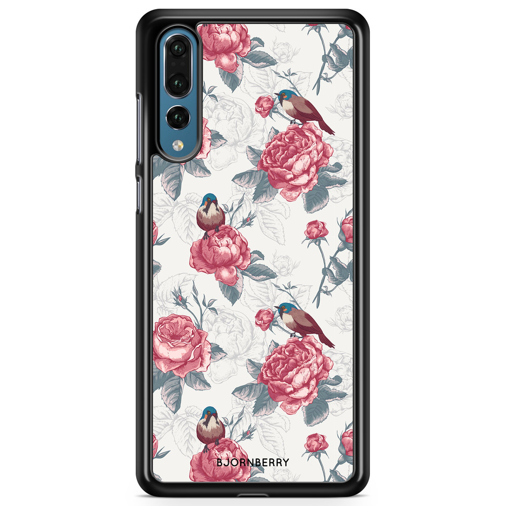 Huawei P20 Pro Case - Roses and Birds