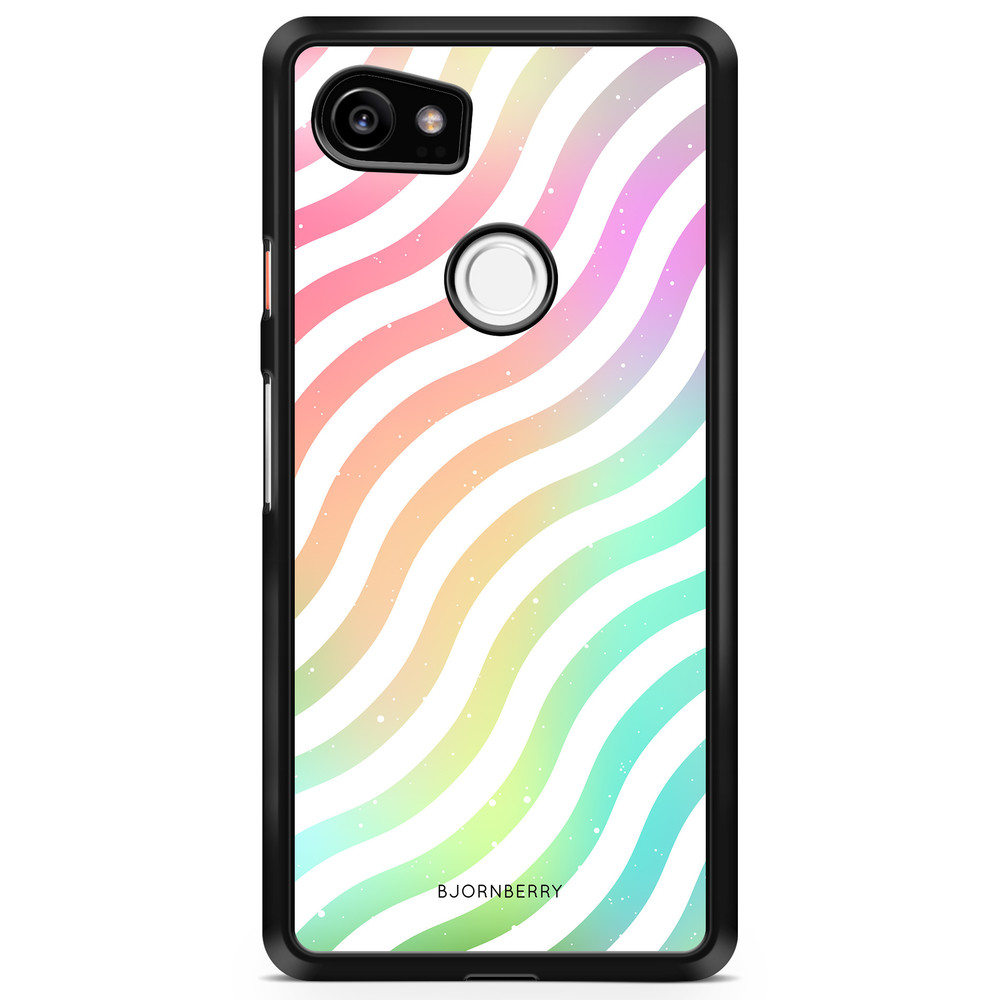 Google Pixel 2 XL Case - Wavy Rainbow