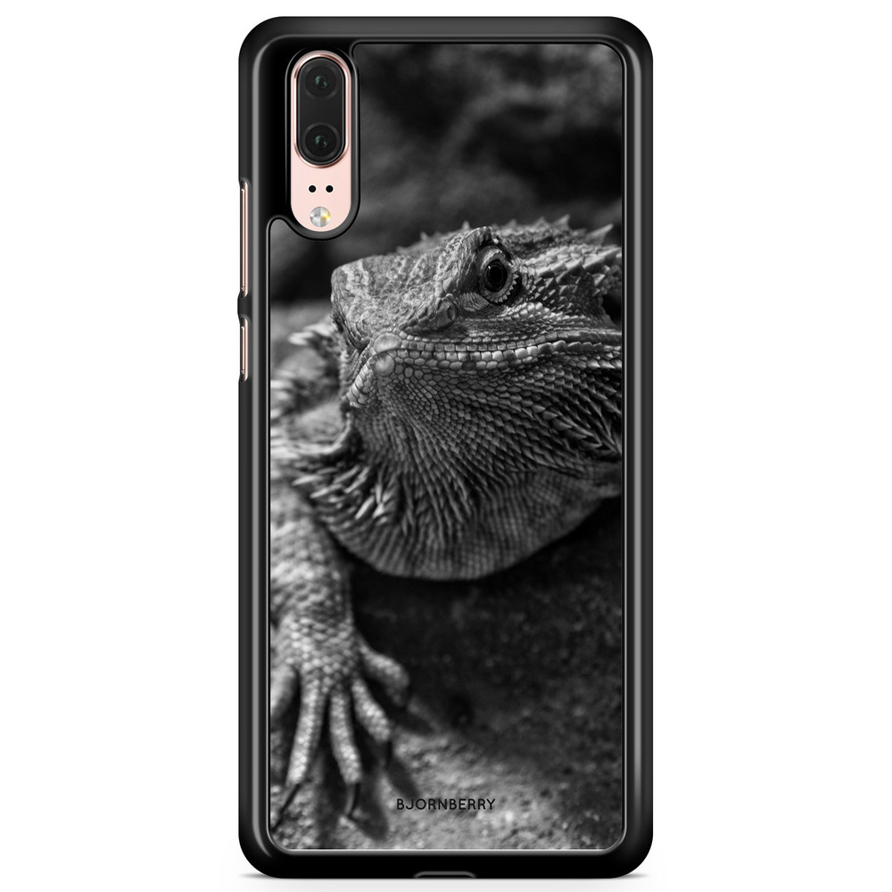 Huawei P20 Case - Black/White Lizard