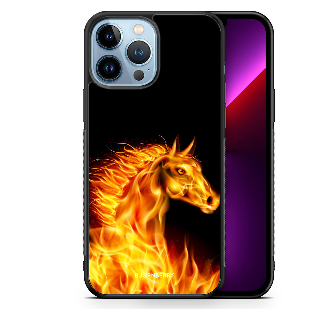 iPhone 13 Pro Max Case - Flames Horse