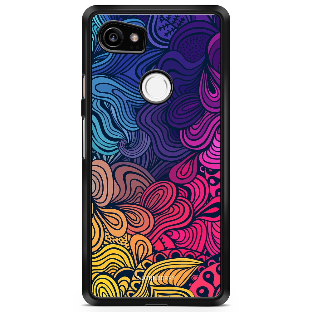 Google Pixel 2 XL Case - Retro Flowers