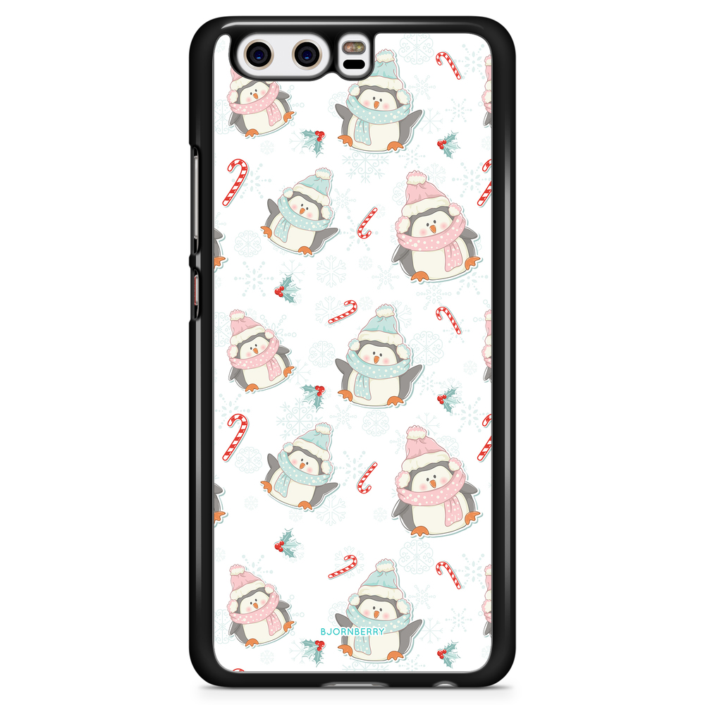Huawei P10 Plus Case - Christmas Penguins