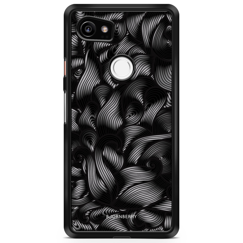 Google Pixel 2 XL Case - Black Waves