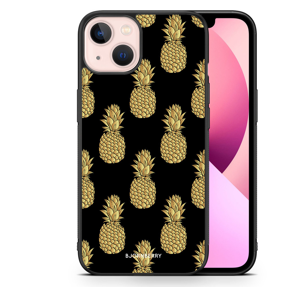 iPhone 13 Case - Gold Pineapples