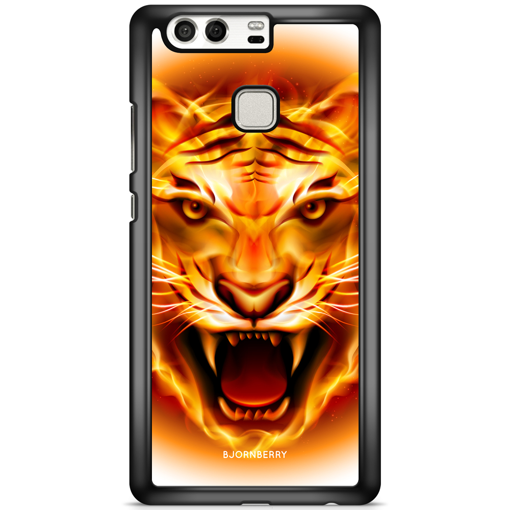 Huawei P9 Plus Case - Flames Tiger