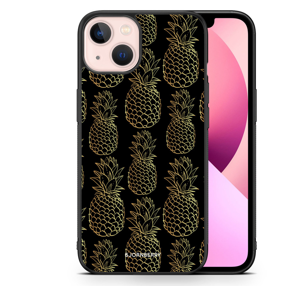 iPhone 13 Case - Gold Pineapples