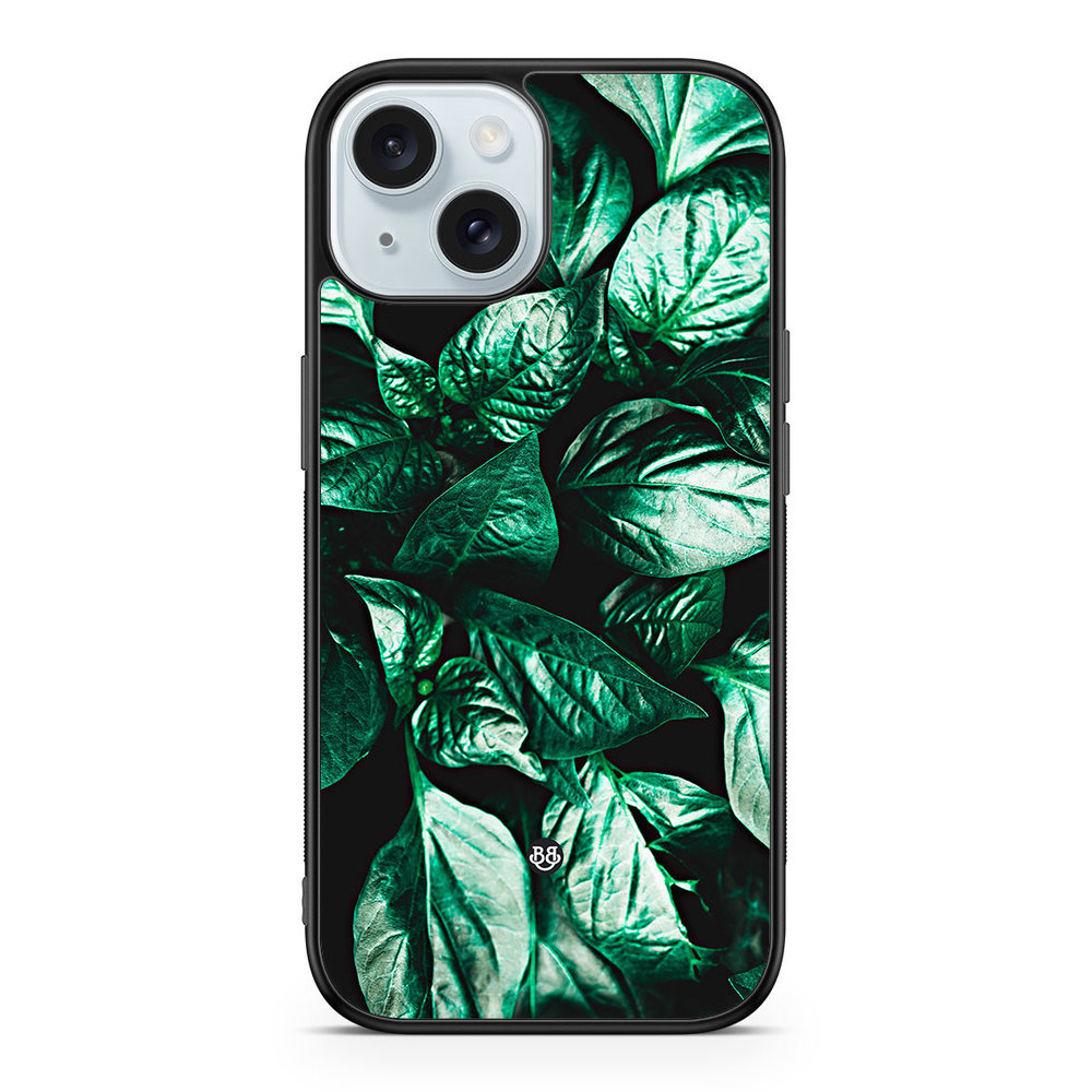 iPhone 15 Case - Green Leaves