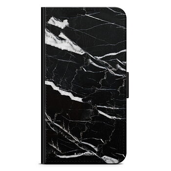 Samsung Galaxy S8 Plus Plånboksfodral - Svart Marmor